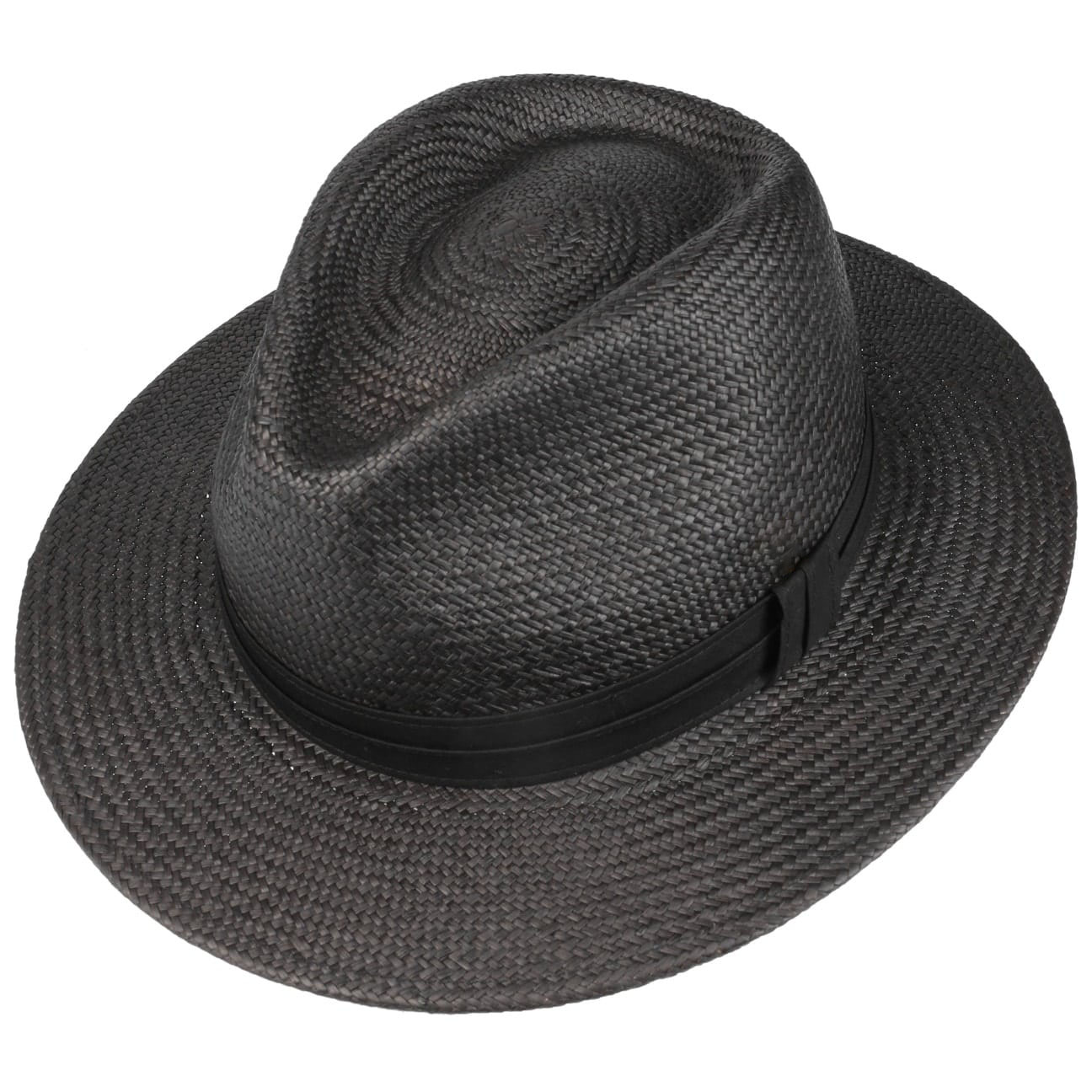 GERO HANDMADE JesmeksRAW PANAMA HAT-BLACK