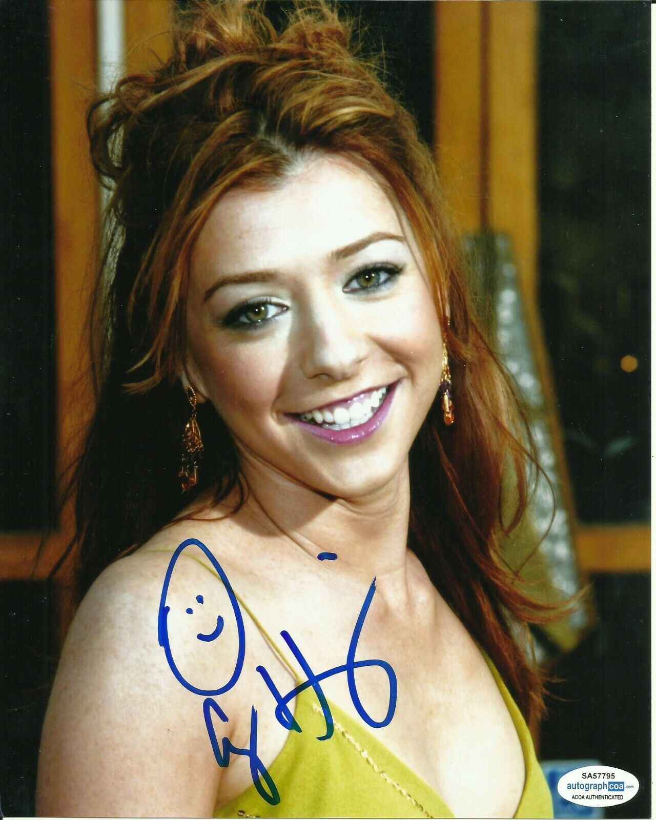 ALYSON HANNIGAN SIGNED SEXY Photo Poster painting UACC REG 242 FILM AUTOGRAPHS (2)ALSO ACOA CERT