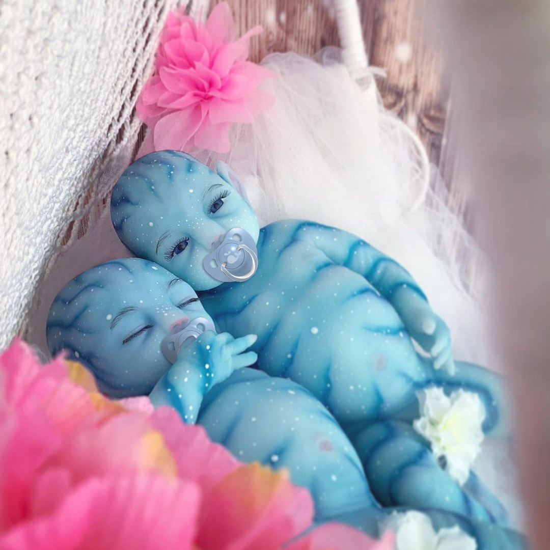 12'' Twins Sister Alexis and Aliyah Reborn Baby Doll Girl