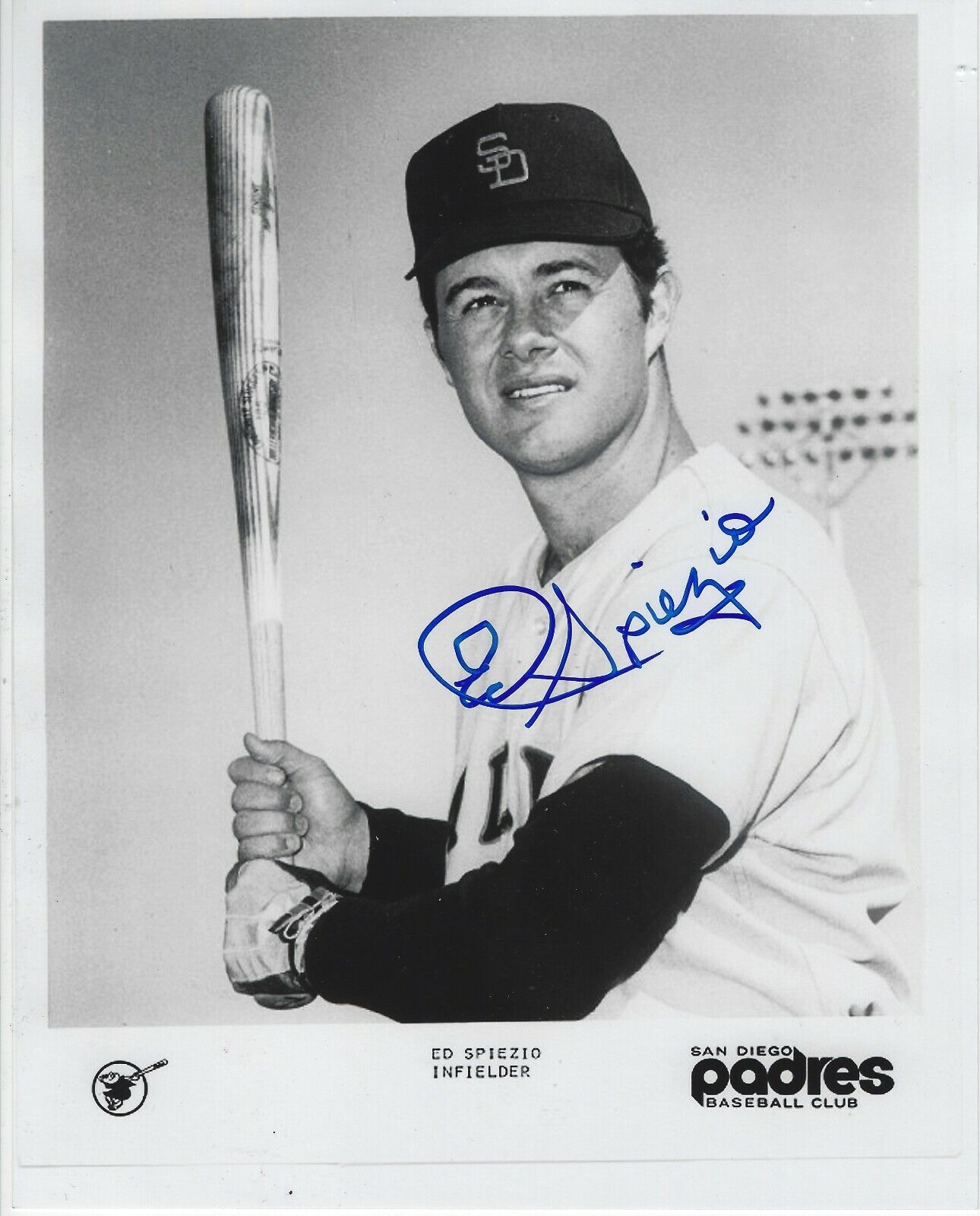 Signed 8x10 ED SPIEZIO San Diego Padres Autographed Photo Poster painting