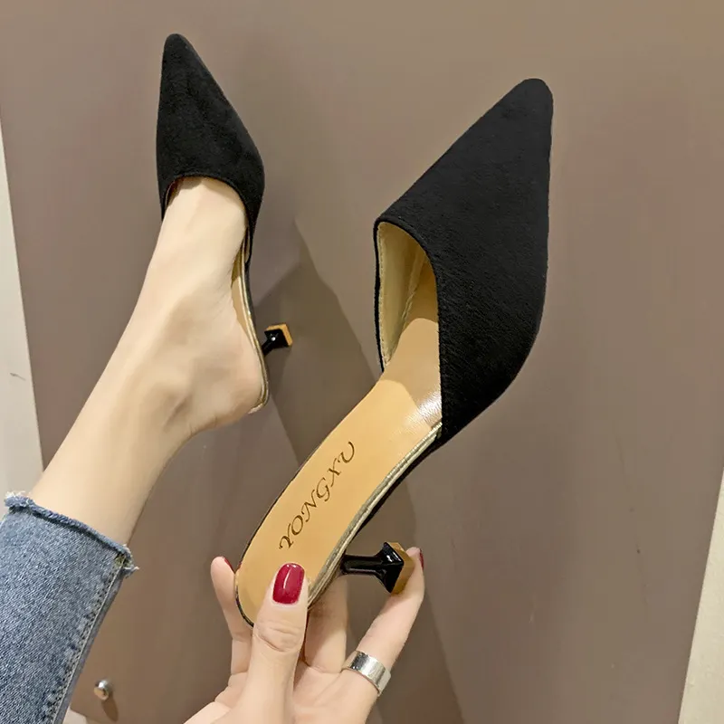 Breakj Breakj Women's Sandals Women's Fine Heel 2025 New Summer Women's Shoes Fashion High Heel Cool Slippers Women Wear Heel