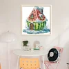 Watermelon House-14CT Stamped Cross Stitch 22*22cm/8.66*8.66in tapestrymarket