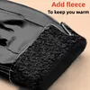 Unisex Winter Soft Warm Cashmere Lining Touchscreen Leather Gloves