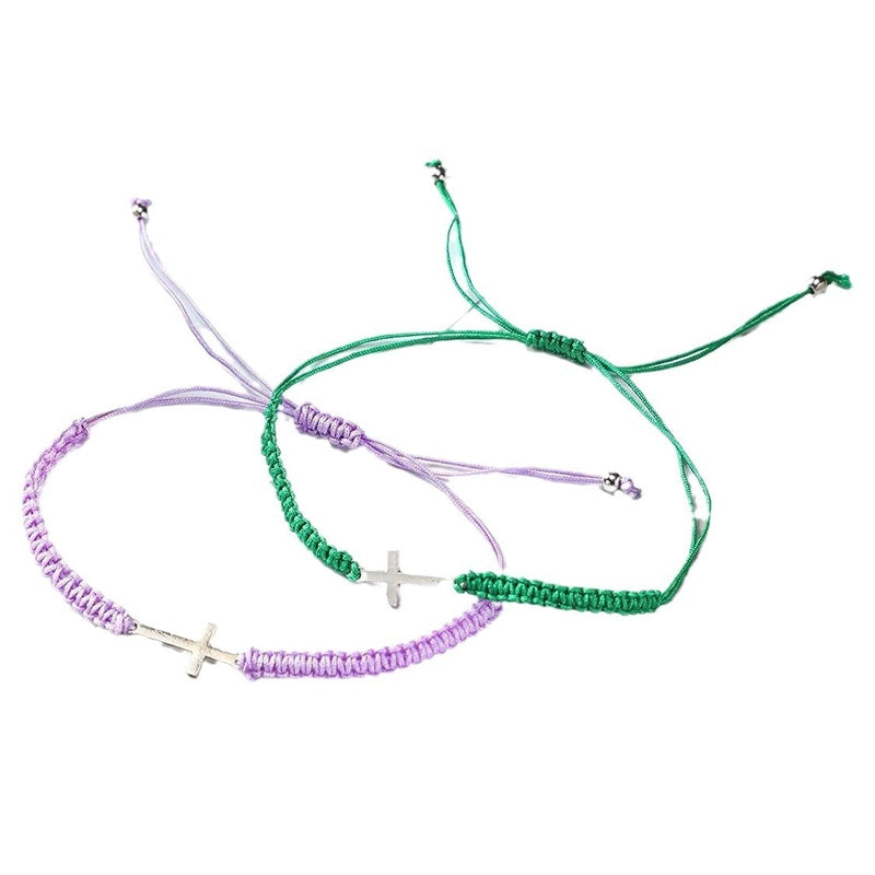 Style Hot Cross Bracelet Fashion Simple Hand-woven Adjustable Men’s And Women’s Bracelet