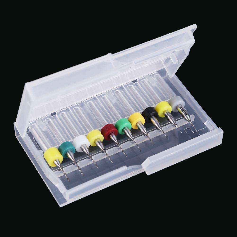 

10pcs PCB Drill Tungsten Steel Alloy Carving Engraving Drill Bit Set, 501 Original