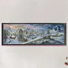 Seaside Christmas Town-14CT Stamped Cross Stitch Egyptian Cotton 117*46cm/46.06*18.11in(Big Size) tapestrymarket