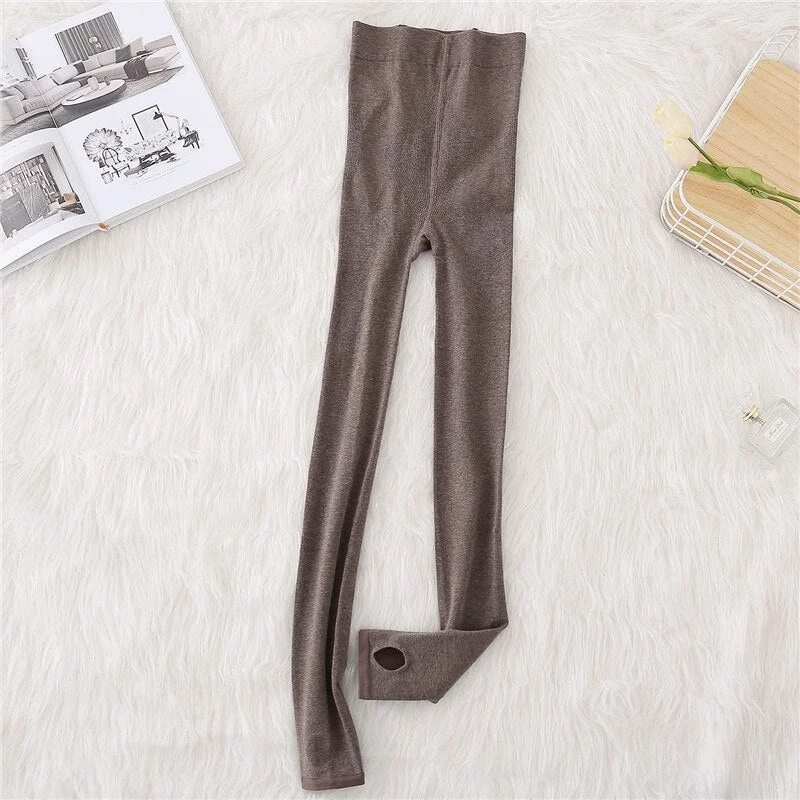 Women Winter Warm Leggings High Waist Woman Casual Faux Velvet Legging Thick Slim Fashion Skinny Stretch Fleece Thermal Pants