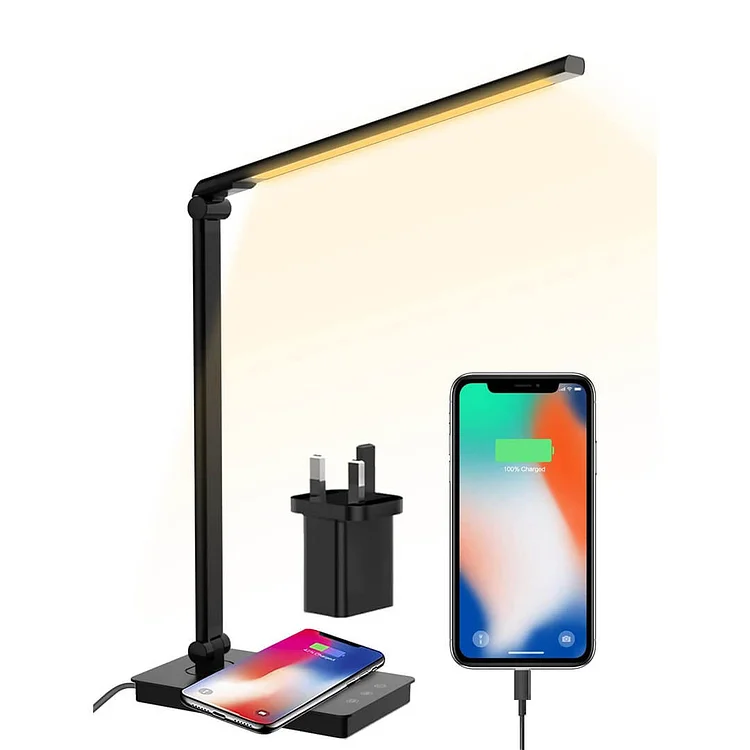 Maxesla LED Desk Lamp with Wireless Charging