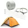 Fireproof Pipe Wrap Pipe Insulation Webbing w/ 2 Clamps for Stove Flue Protector