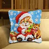Christmas Cat-DIY Latch Hook Rug Pillowcase Kits 43*43cm tapestrymarket
