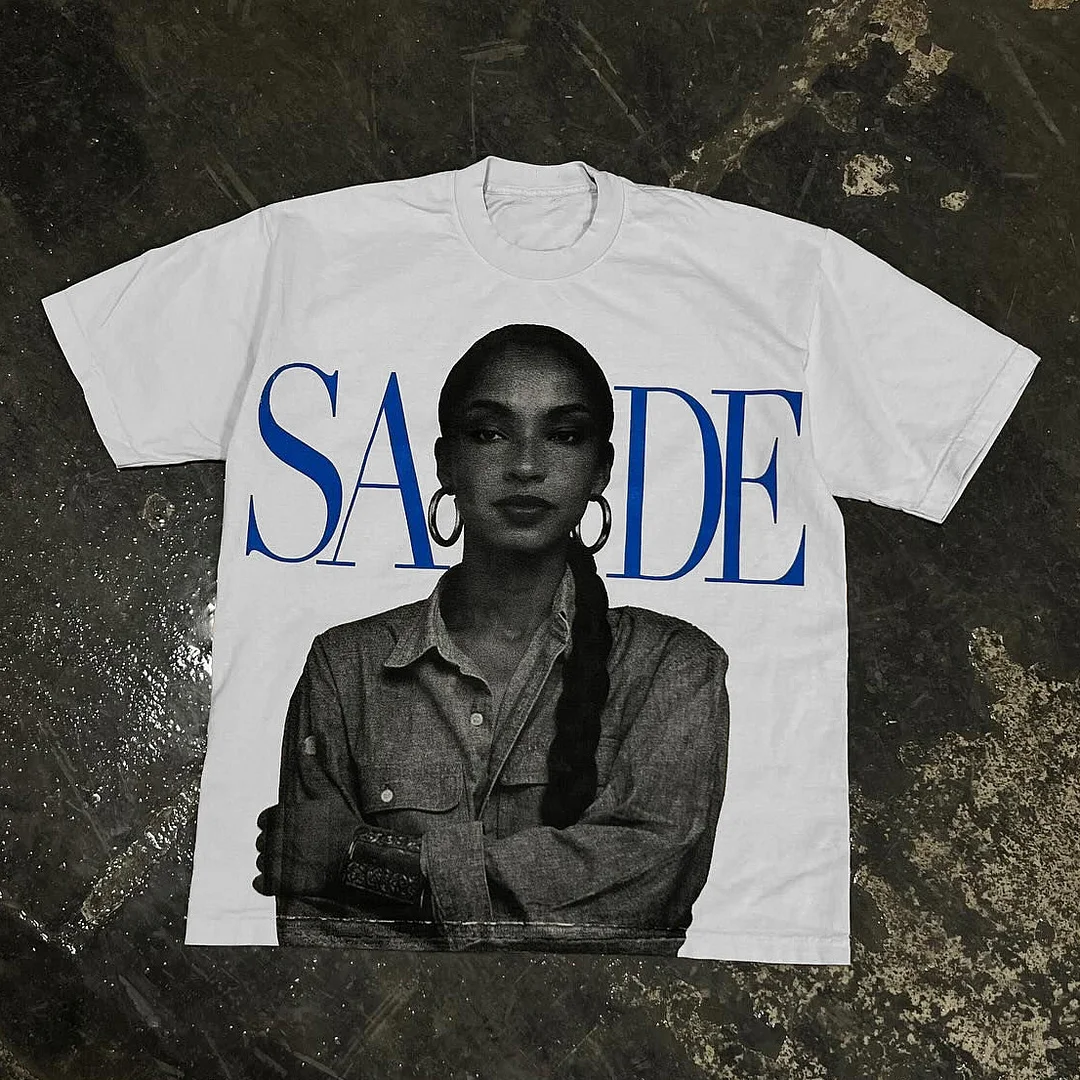 Sade Adu Print Short Sleeve T-Shirt