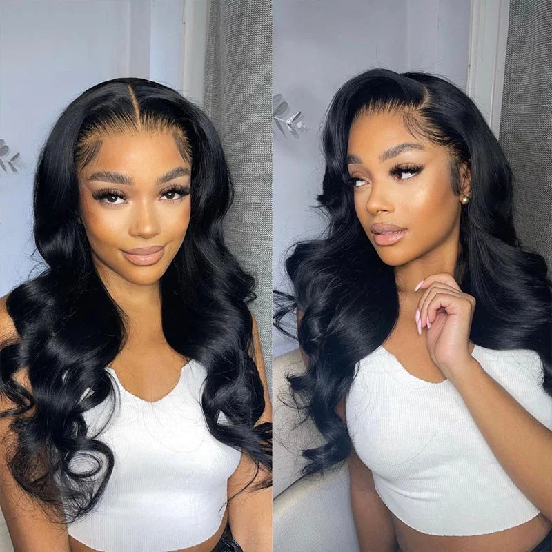 Undetectable Invisible HD Lace Body Wave Virgin Hair Lace Frontal Wig