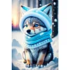 (40*60cm)Wolf Under the Snow -  Full Round Drill Diamond Painting