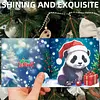 12Pcs Diamond Painting Winter Animals Greeting Card Set with Envelope