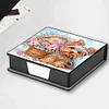PU Dog Flower Diamond Painting Notecard Box with 160 Sheets of Paper
