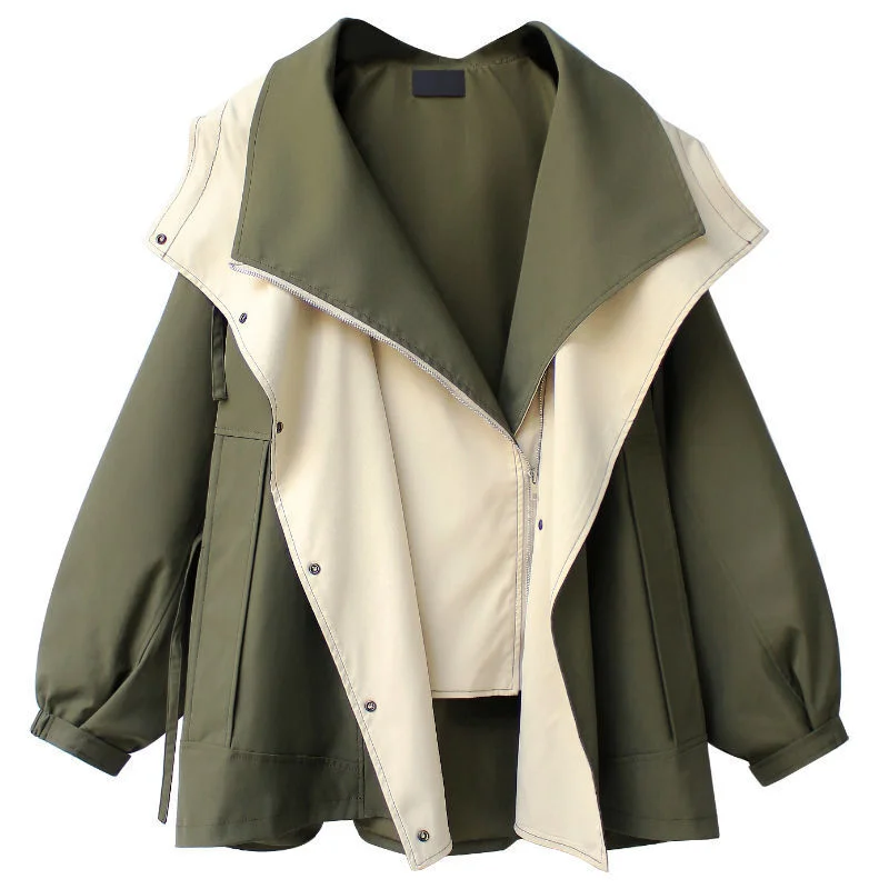 Toloer Collect Waist Long Trench Coat 2024 Korean Version Of The New High Class Women's Spring And Autumn Casual Popular Tooling Coat-Outfit Ideas