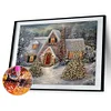>SALE<Snow House 5D Diamond Painting Rhinestone Full Square Drill for Room Decoration