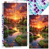 Diamond Painting-DIY Full Round Drill Mountains Fields(70*40 CM)