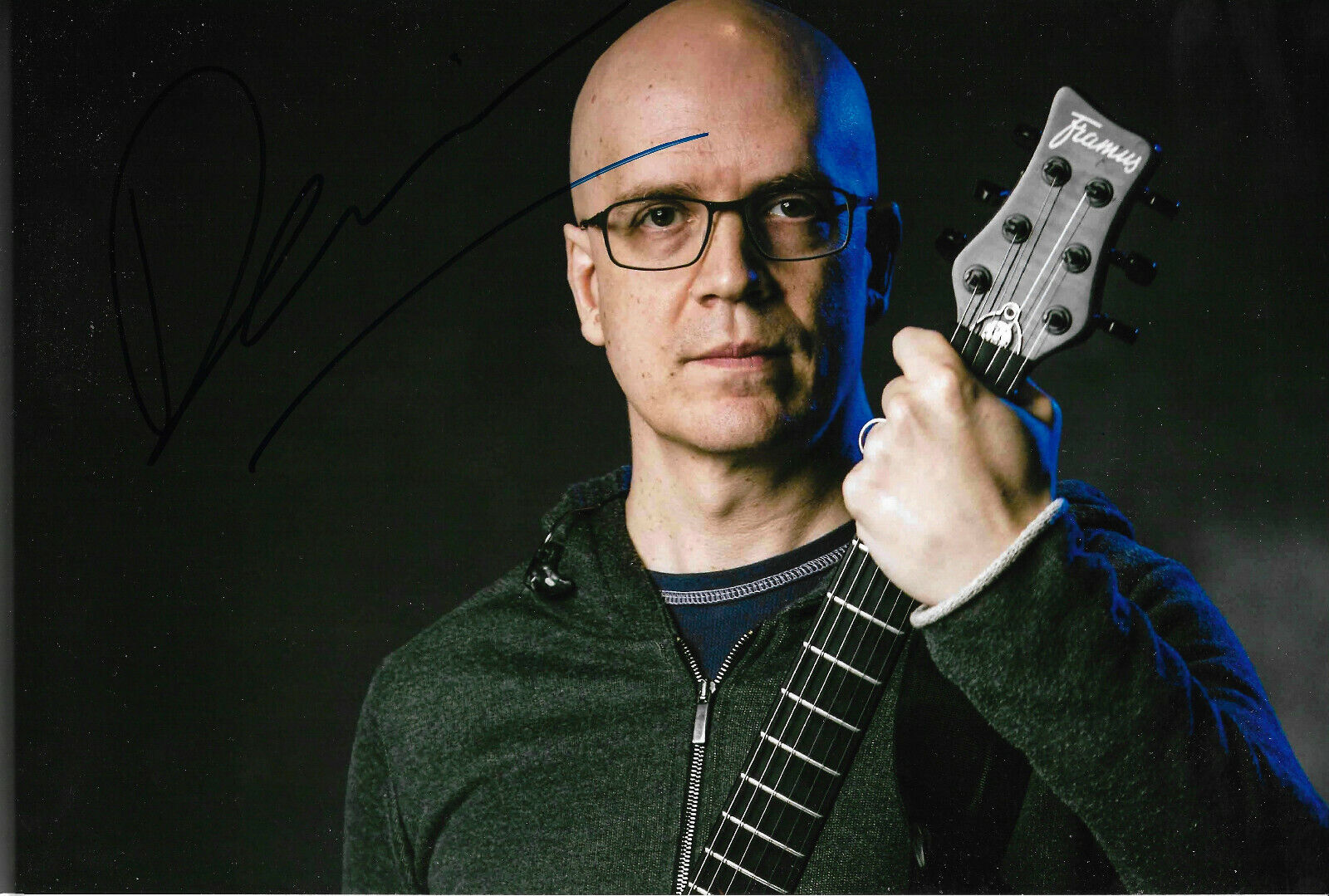 Devin Townsend signed 8x12 inch Photo Poster painting autograph