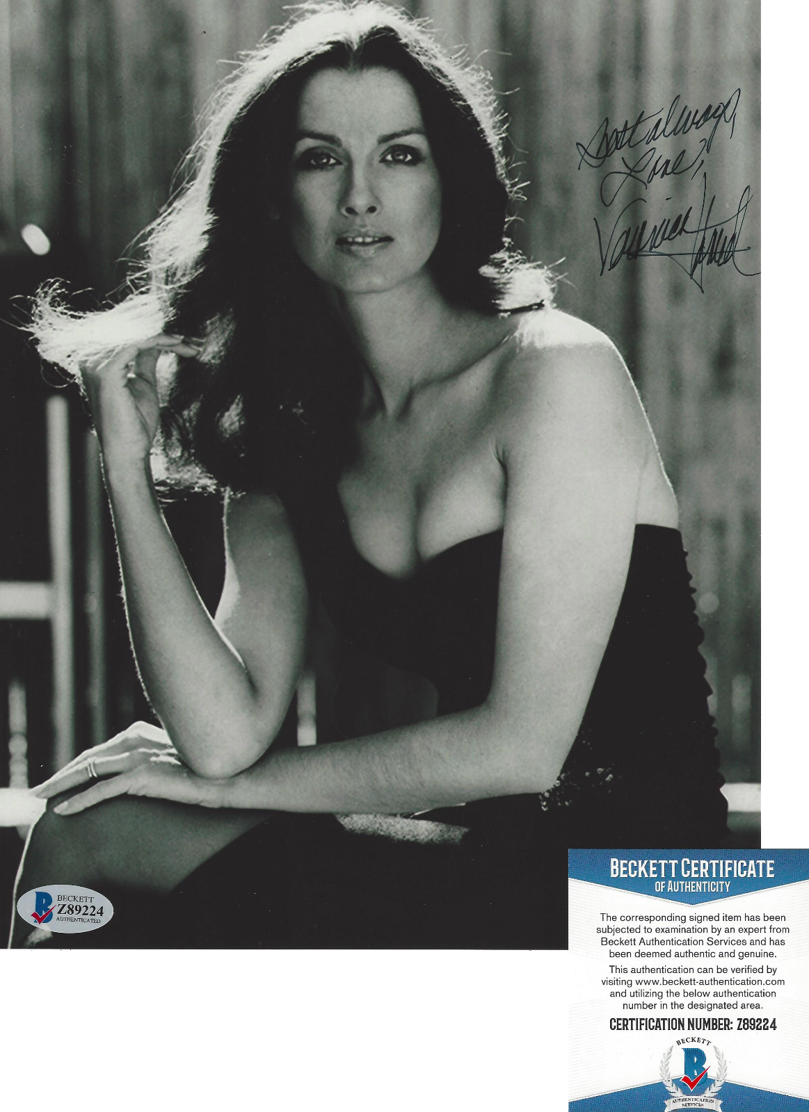 VERONICA HAMEL SIGNED 'HILL STREET BLUES' 8x10 Photo Poster painting C ACTRESS BECKETT COA BAS