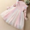 Spring Autumn Baby Kid Girl Princess Unicorn Dresses