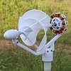 Wind Turbine Generator 12 V Wind Generator with Pal Blade Vertical Spiral Wind Turbine Model Small Wind Turbine for Interior Decoration Model Making Teaching Lectures Field Emergency