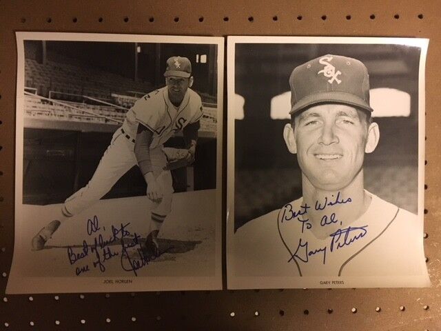 Gary Peters & Joe Horlen Chicago White Sox Signed 1969 Original Press Photo Poster painting