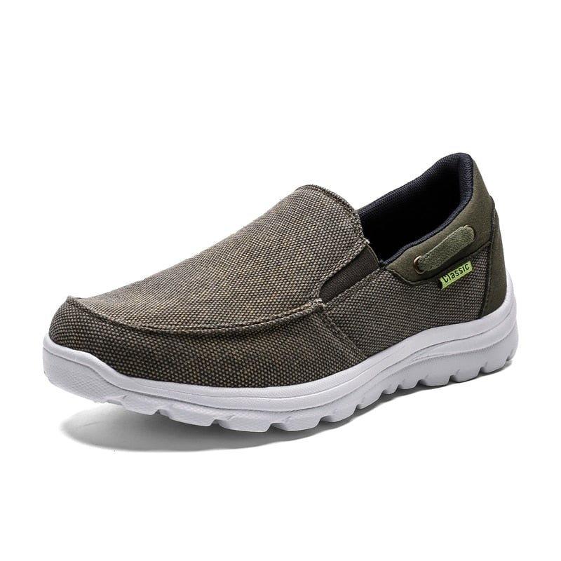 Spring New Fashion Men Canvas Shoes Outdoor Trend All-match Flats Shoes Breathable Slip-on Hard-wearing Footwear Comfort Casual