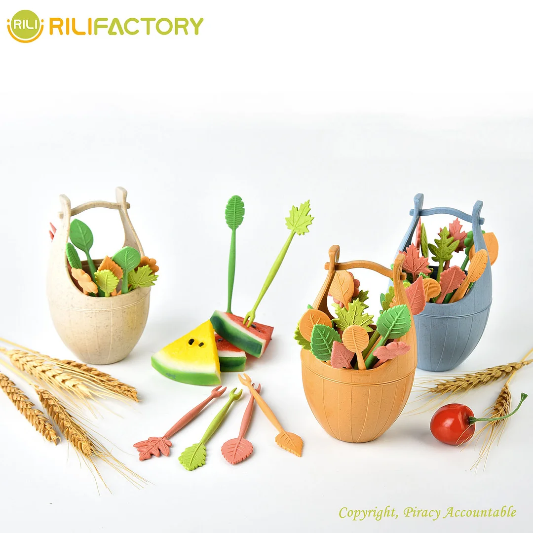 Leaf Bucket Fruit Fork Rilifactory