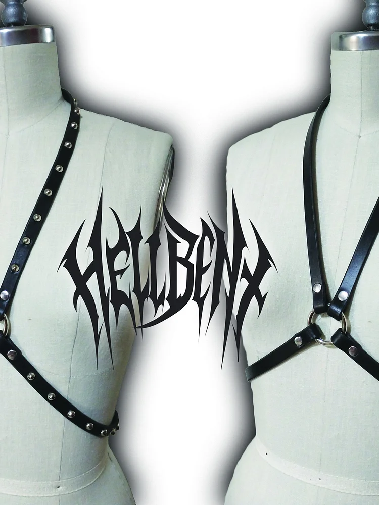 pornhint Pornhint Hellbent Leather Harness - Body harness - Leather Accessories - Handmade - Chest Harness leather harness women