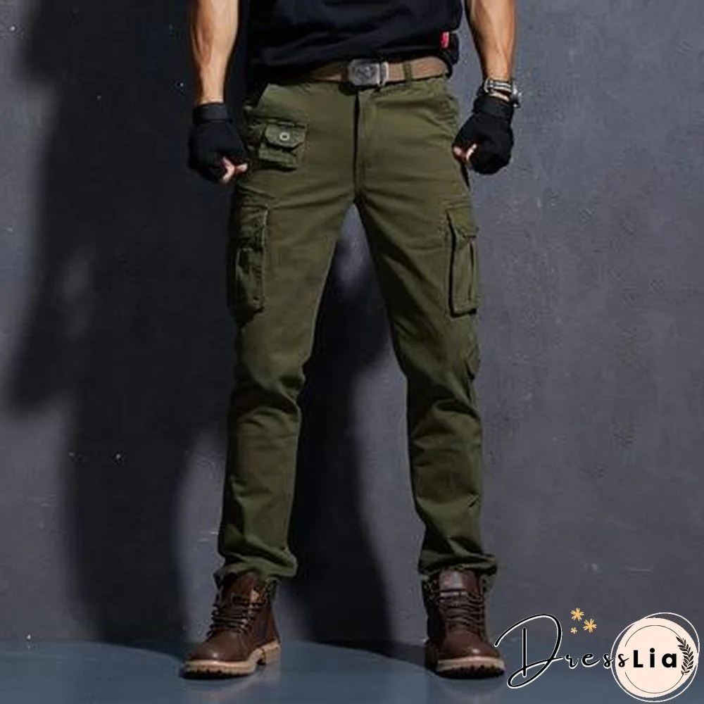 Men Casual Pants Military Tactical Pantalon Camouflage Homme Slim Fit Cargo Pants Homber Modis Black Uomo Trousers