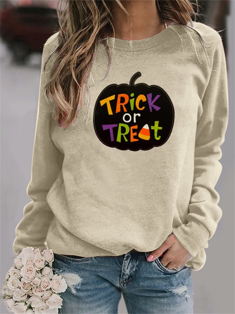 Trick Or Treat Casual Sweatshirt