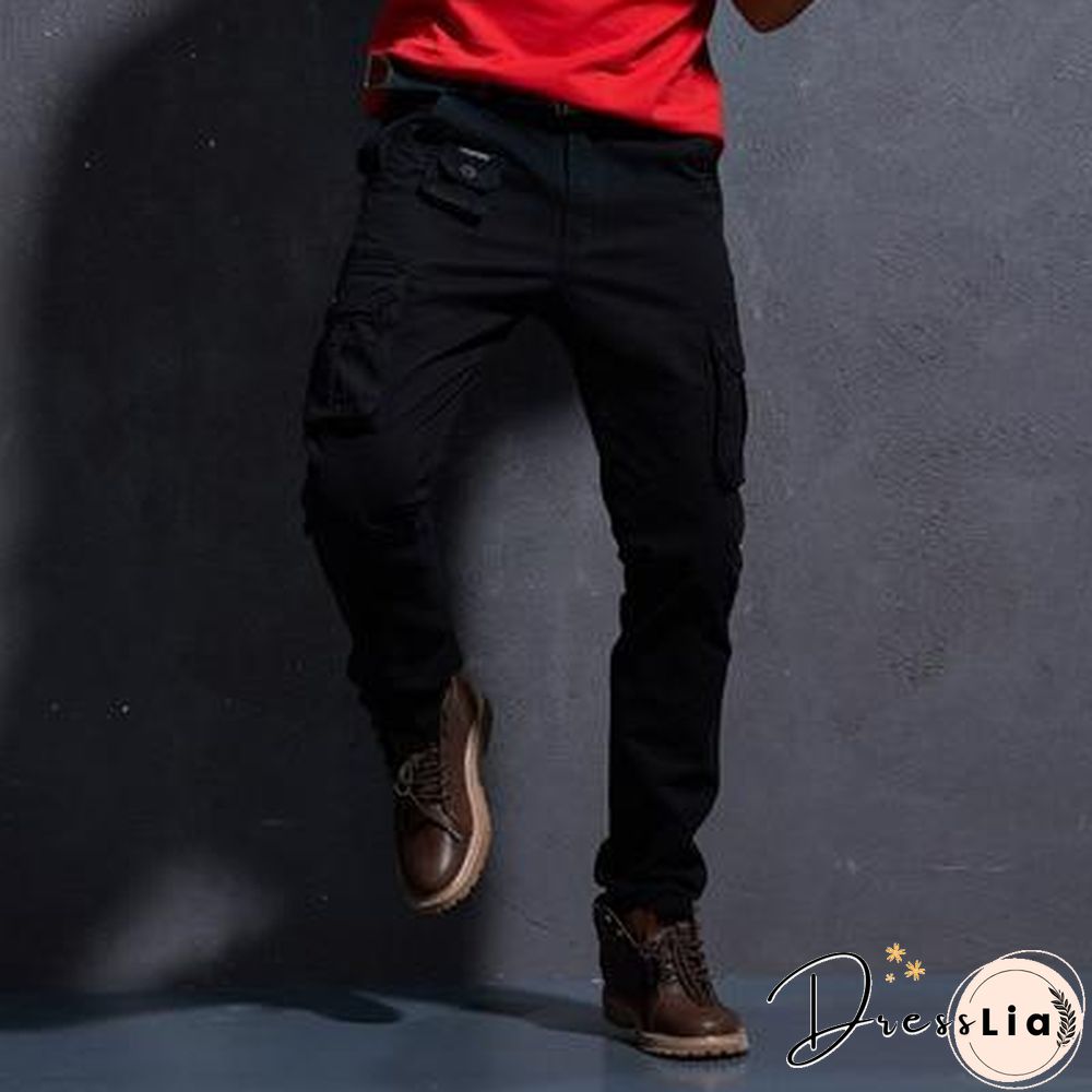 Men Casual Pants Military Tactical Pantalon Camouflage Homme Slim Fit Cargo Pants Homber Modis Black Uomo Trousers