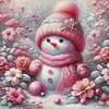 (Multi-Style) Snowman-11CT Stamped Cross Stitch 40*40cm/15.75*15.75in