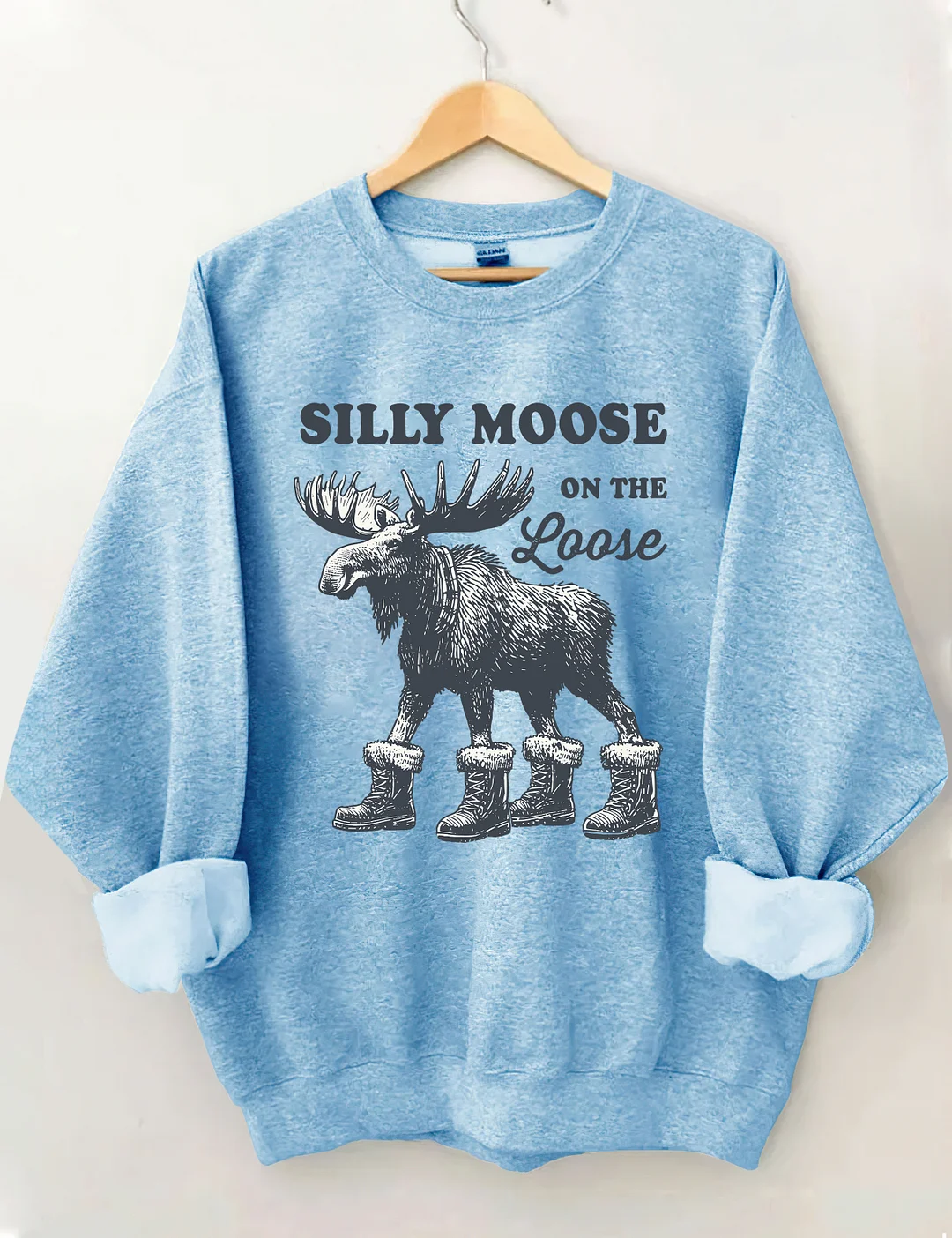 Silly Moose On The Loose Sweatshirt