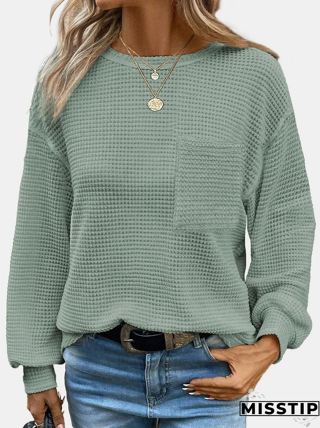 Round Neck Long Sleeve T-Shirt