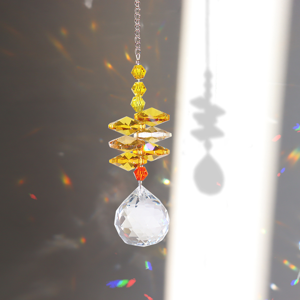 

Yellow Crystal Lighting Ball - Art Crystal Suncatcher, 501 Original