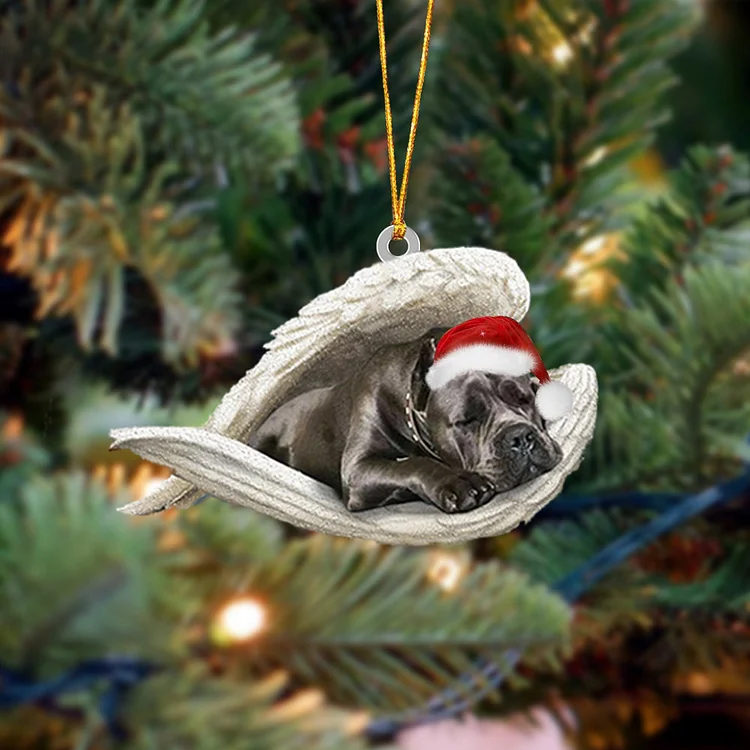 Wheaten Terrier2 Sleeping Angel Christmas Ornament