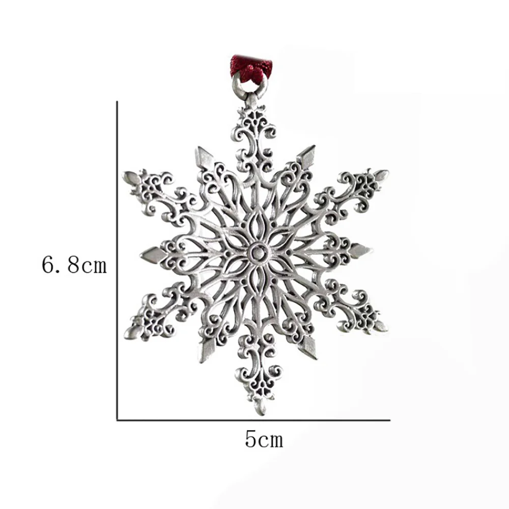 New pure tin metal three-dimensional Christmas furniture decoration pendant