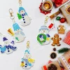 6pcs DIY Diamond Painting Keychain | snowman (Single Side)
