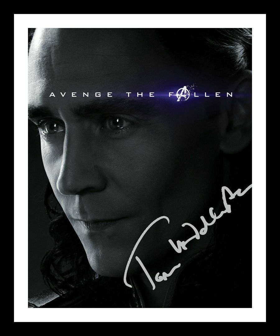 Tom Hiddleston - Loki - The Avengers Autograph Signed & Framed Photo Poster painting