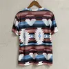 Gioiacombo&trade; T-shirt con stampa etnica scollo a V