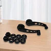 2pcs Aluminum Alloy Car Window Handle Winder Riser Replacement(Black)