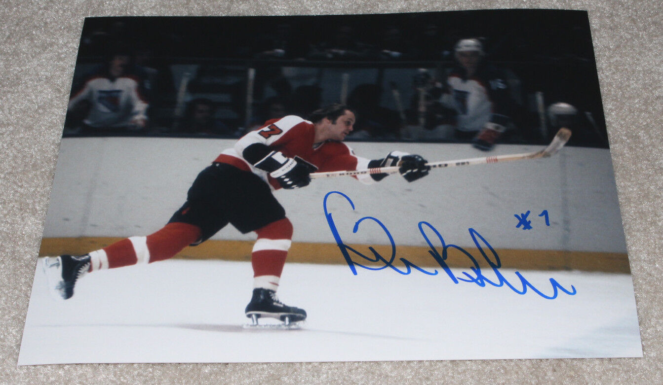 PHILADELPHIA FLYERS BILL BARBER HAND SIGNED AUTHENTIC 8X10 Photo Poster painting B w/COA CANADA