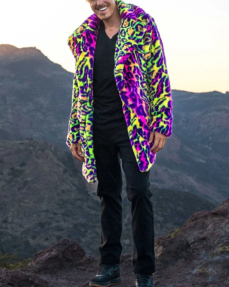 Men's Vegan Faux Fur Short Jackets