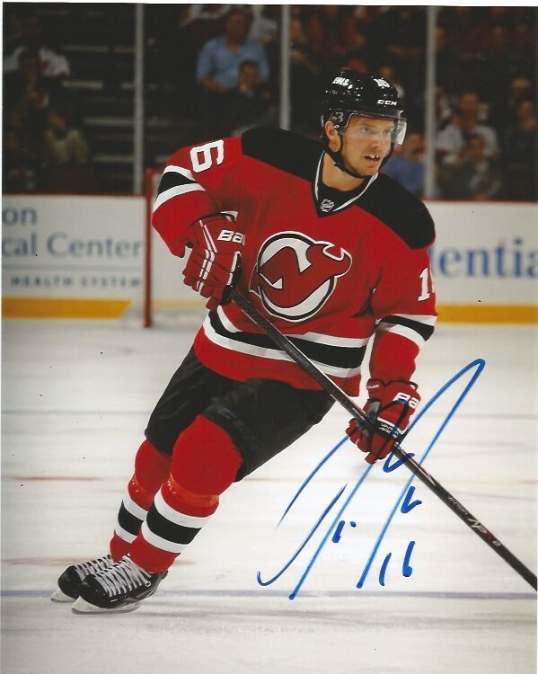 New Jersey Devils Jacob Josefson Signed Autographed 8x10 NHL Photo Poster painting COA B