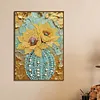 Diamond Painting-DIY Sparkling Special Shaped Pearl Drill Sunflowers(30x40cm)