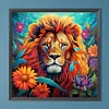 Diamond Painting-DIY Full Round Drill Lion(40*40 CM)