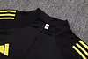 Joyfball 2025/2026 Manchester United Half-Pull Training Suit Black Football Shirt 1:1 Thai Quality