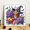 Diamond Painting - Partial Special Shaped Drill - Halloween Pumpkin(Canvas|30*30cm)